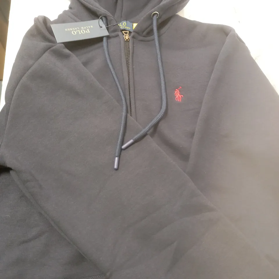 RALPH LAUREN POLO LARGE BLUE HOODIE 