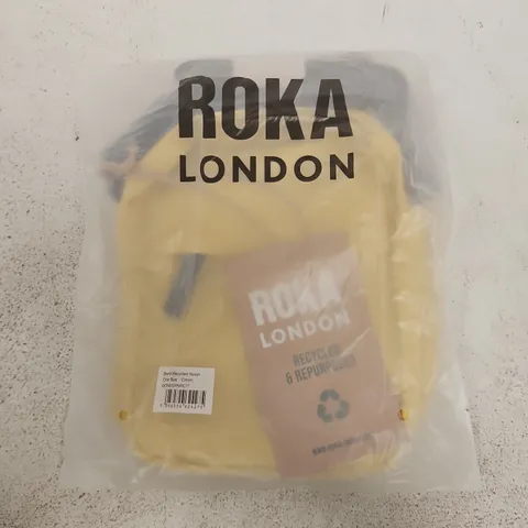 BAGGED ROKA LONDON BOND RECYCLED NYLON IN CITRON