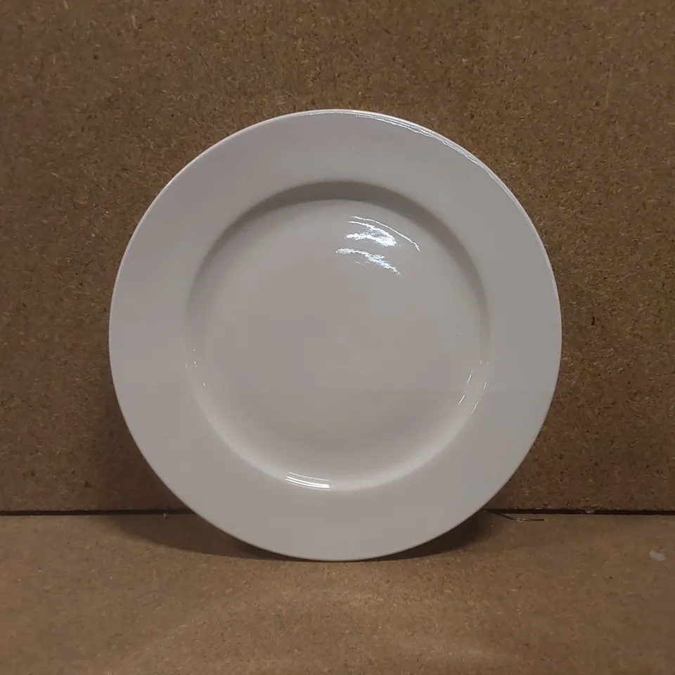 BOXED SET OF 4 UTOPIA PURE WHITE PLATES