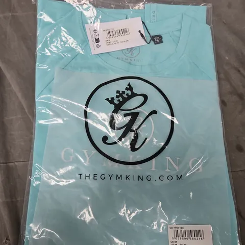 GYM KING GK PRO TEE – AQUA SKY, MEN'S T-SHIRT (SIZE M) 