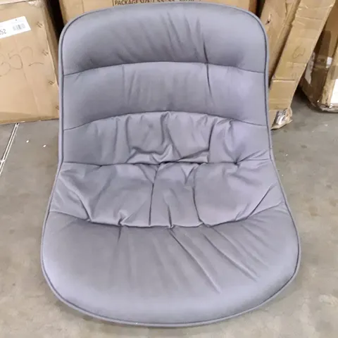 BOXED SET OF 2 CRUSHED VELVET CHAIRS IN GREY