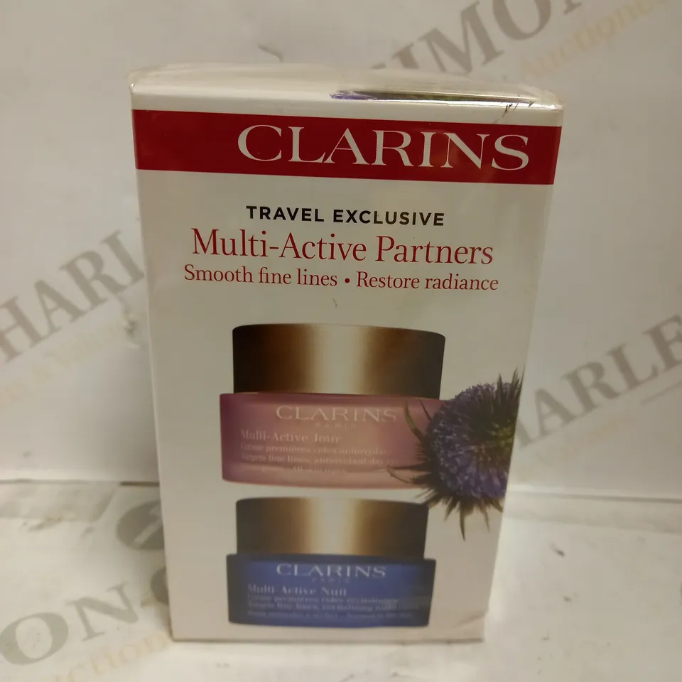 CLARINS - MULTI-ACTIVE PARTNERS SET: DAY CREAM (50ML) & NIGHT CREAM (50ML)