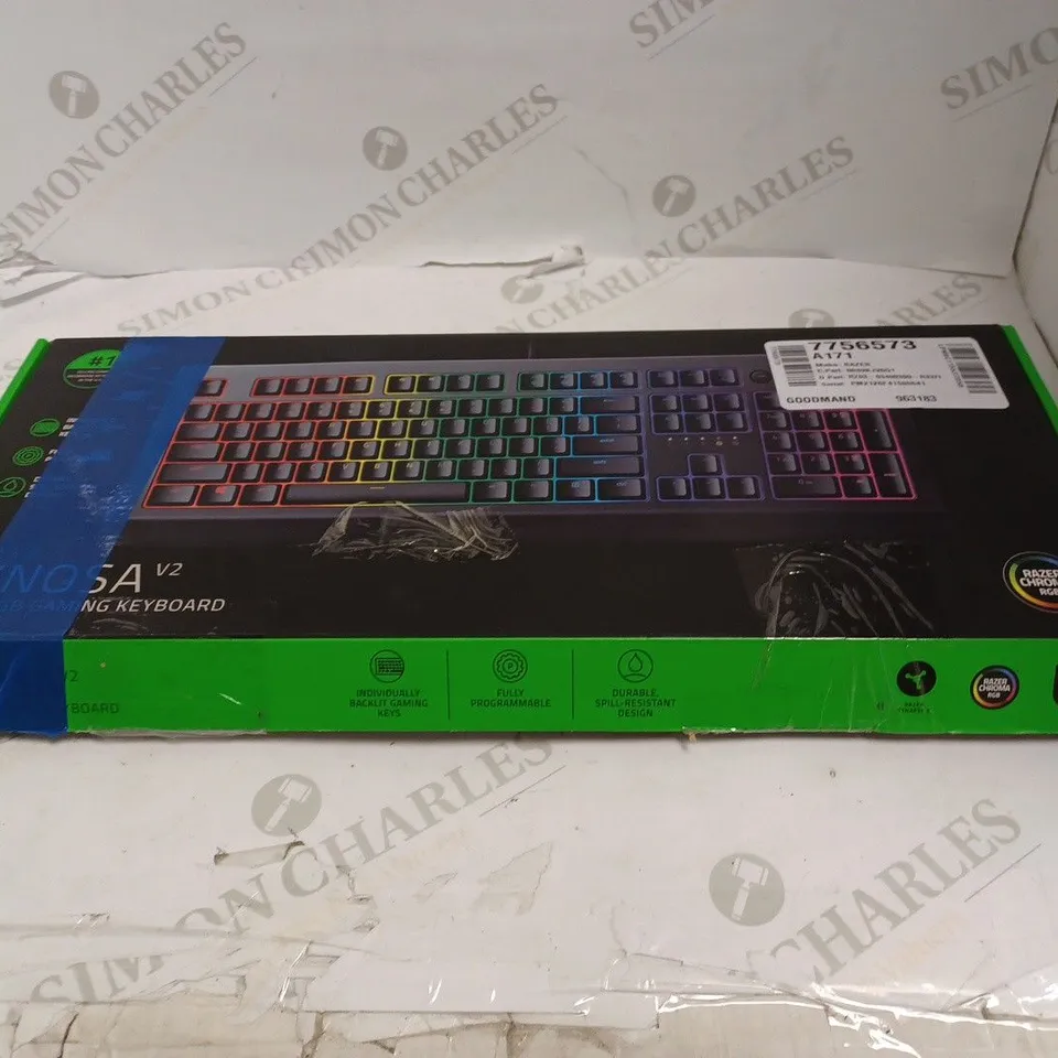 RAZER CYNOSA V2 MEMBRANE GAMING KEYBOARD