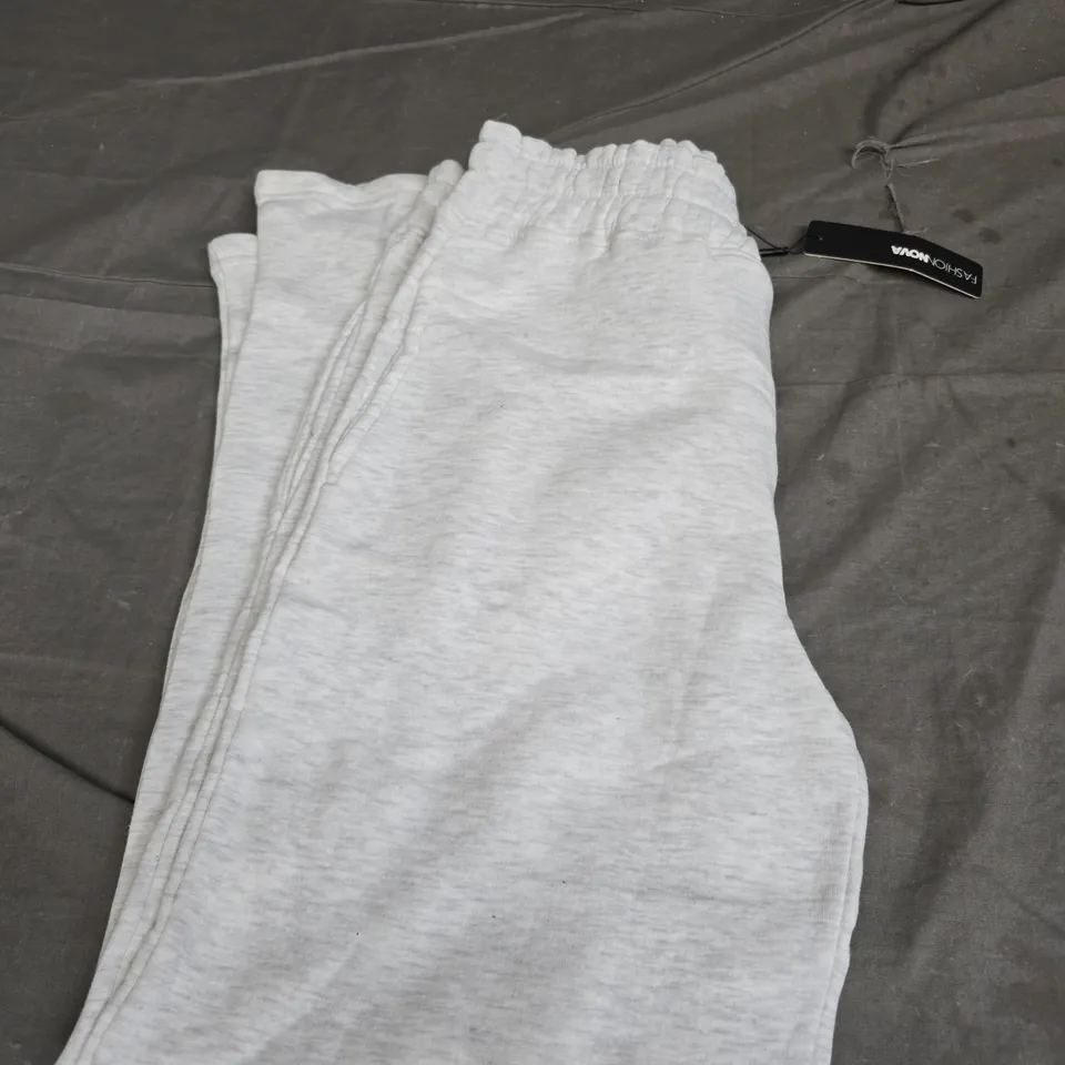 FASHIONNOVA JOGGING PANTS - HEATHER GREY - SIZE MEDIUM