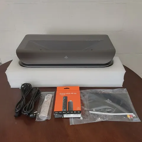 BOXED AWOL VISION LTV-2500 4K UHD ULTRA SHORT THROW TRIPLE LASER PROJECTOR WITH DOLBY VISION & ATMOS