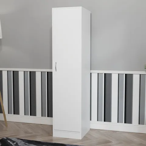 BOXED MAYBERY 1 DOOR WARDROBE, WITH SHELF & HANGIBEDROOM STORAGE FURNITURE 