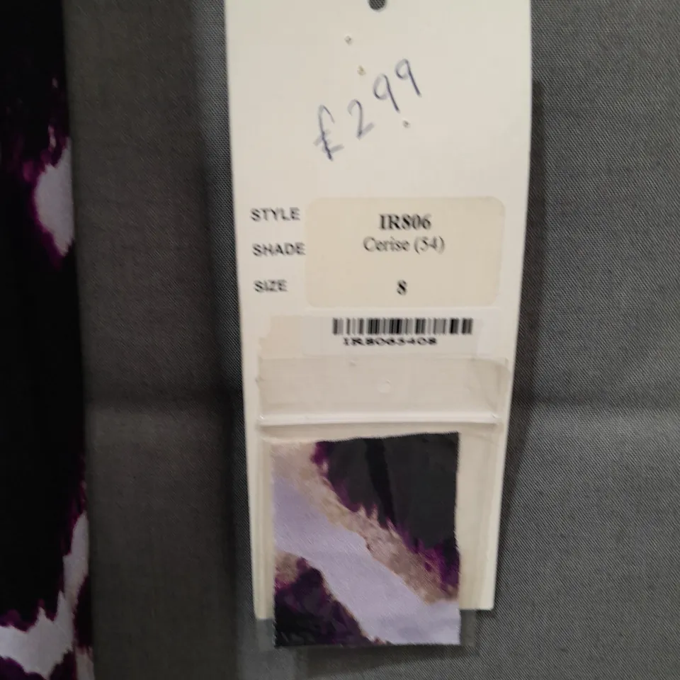 ISPIRATO PATTERENED PURPLE DRESS - 8