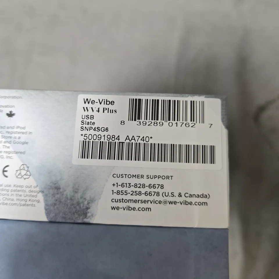 WE-VIBE 4 PLUS COUPLES VIBRATOR – SEALED WITH REMOTE & TRAVEL CASE