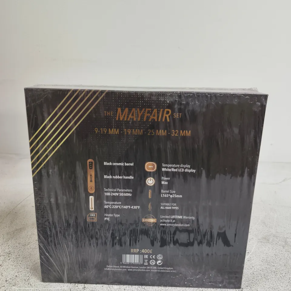 AMORY LONDON THE MAYFAIR SET HAIR CURLING WAND 