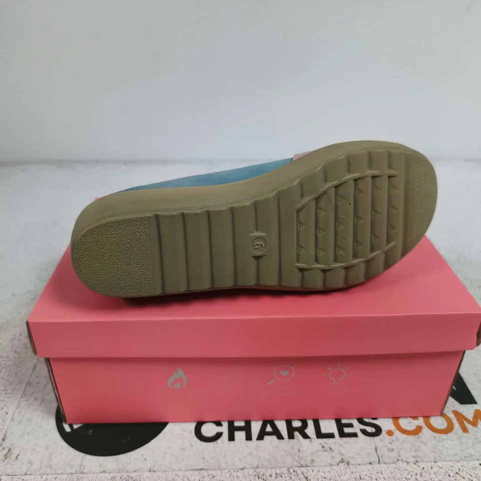 DR LIGHTFOOT SUSAN SHOES PINK/BLUE UK 6 BOXED