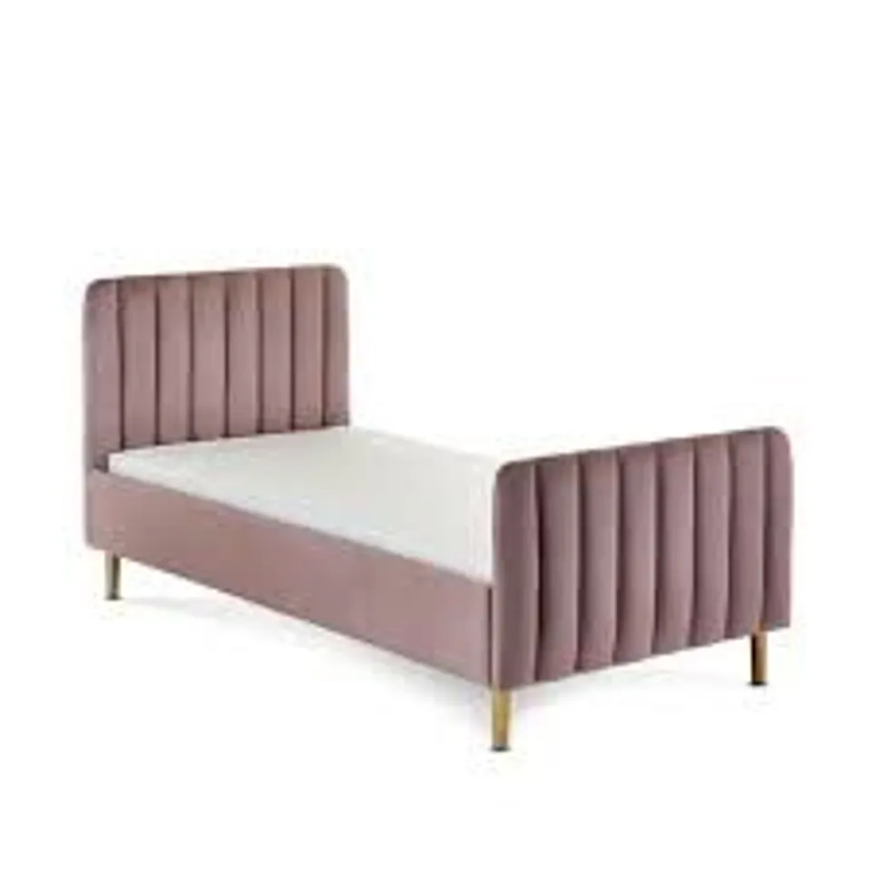 BOXED OBABY GATSBY VELVET TODDLER BED - PINK (2 BOXES)