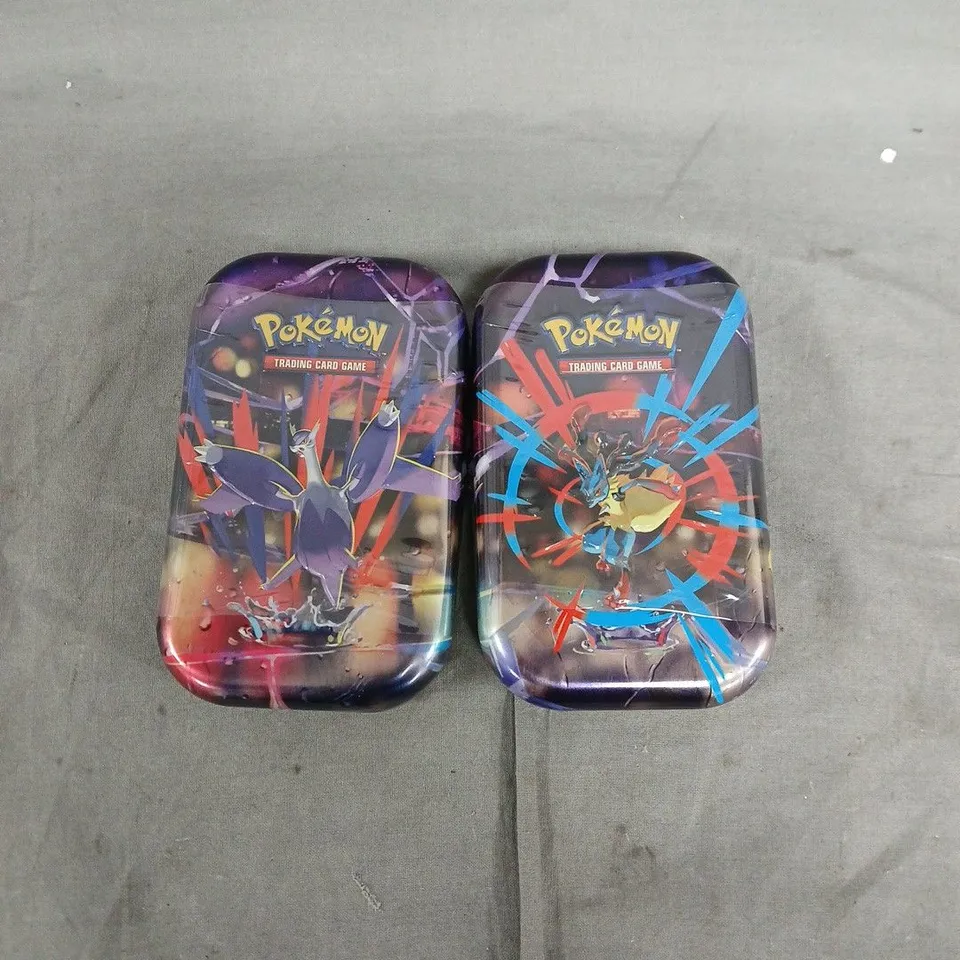 SEALED POKEMON TRADING CARD GAME TINS - SET OF 2