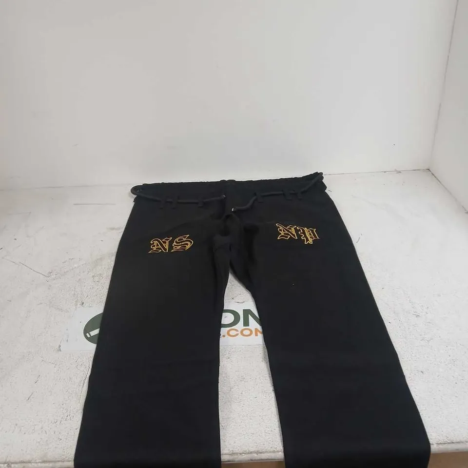 "NO STRUGGLE NO PROGRESS" BLACK GI MARTIAL ARTS A1L