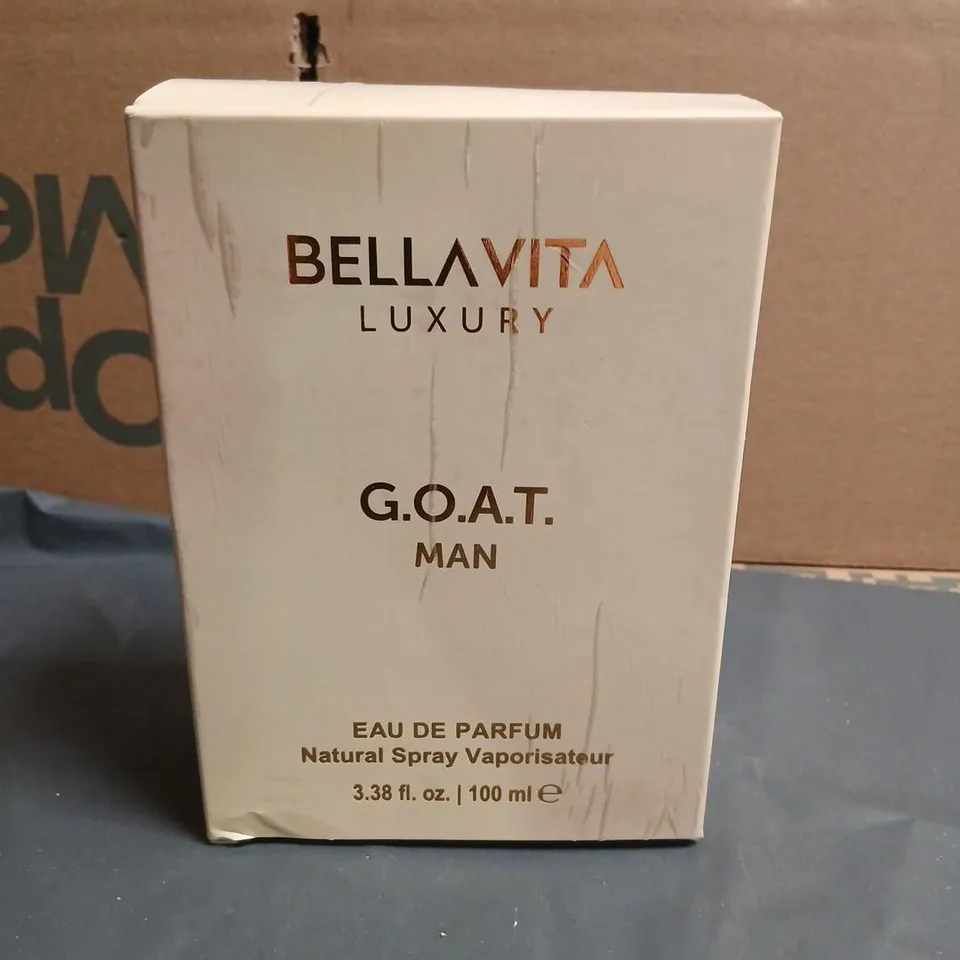 BOXED AND SEALED BELLAVITA LUXURY G.O.A.T. MAN EAU DE PARFUM 100ML