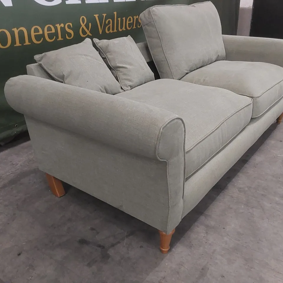 QUALITY DESIGNER FABRIC UPHOLSTERED 4 SEATER SOFA