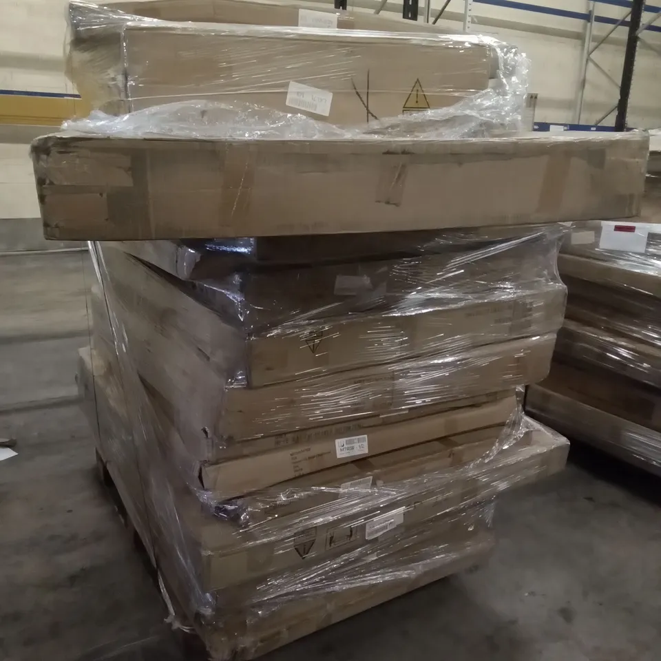 PALLET OF ASSORTED FLAT PACK FURNITURE PARTS
