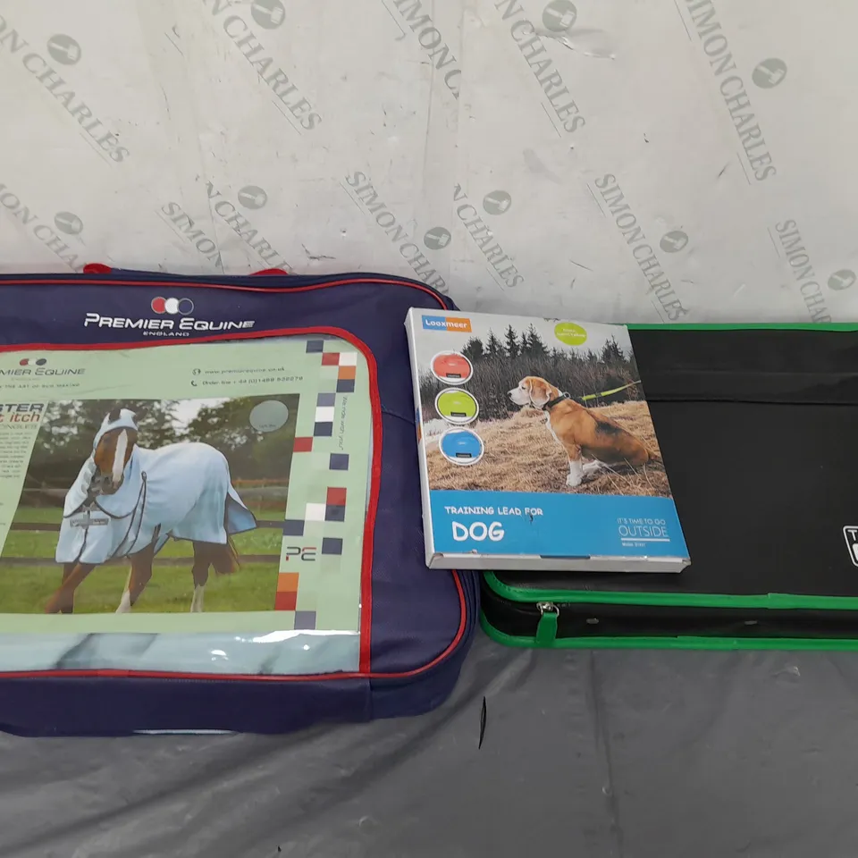 BOX OF APPROXIMATELY 15 ASSORTED HOUSEHOLD ITEMS TO INCLUDE TROJAN XTRA LIGHTWEIGHT TURNOUT, SOLAR LIGHTS, AND DISPOSABLE TOWELS ETC.