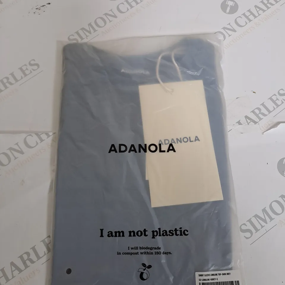 BAGGED ADANOLA SHORT SLEEVE LONGLINE TOP SIZE S