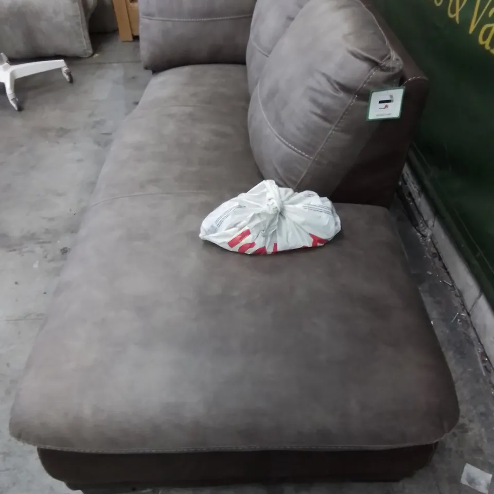 DESIGNER LARGE FABRIC SECTION PIECE IN CHESTNUT BROWN 