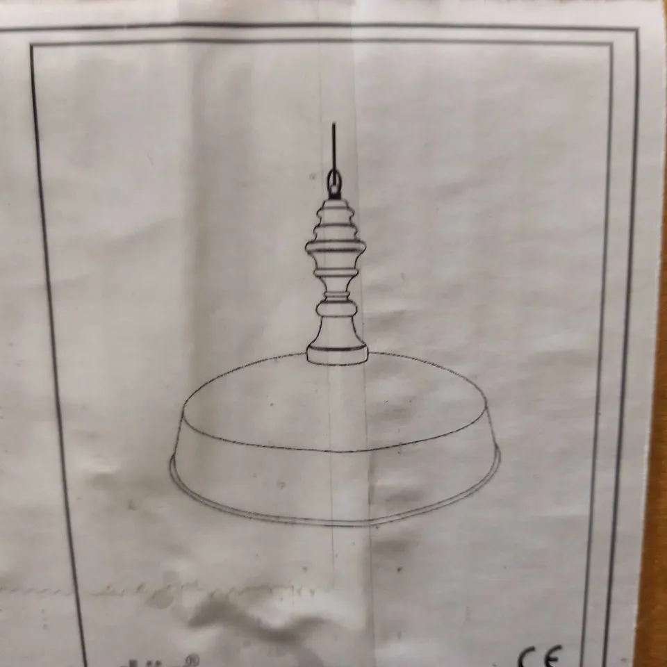 BRAND NEW DAL LIGHTING VADNA WOOD & GREY PENDANT LIGHT