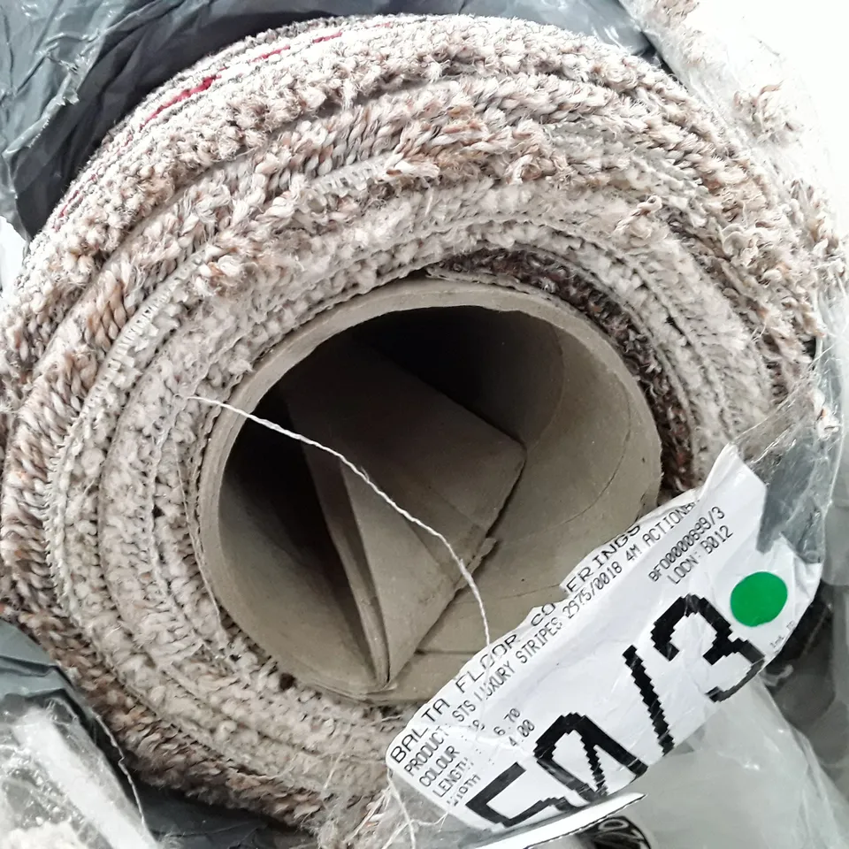 ROLL OF QUALITY STS LUXURY STRIPES CARPET APPROXIMATELY 6.7×4M