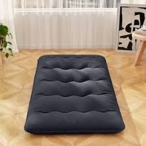 BOXED COSTWAY DOUBLE BLACK JAPANESE FUTON FLOOR MATTRESS WITH BAG