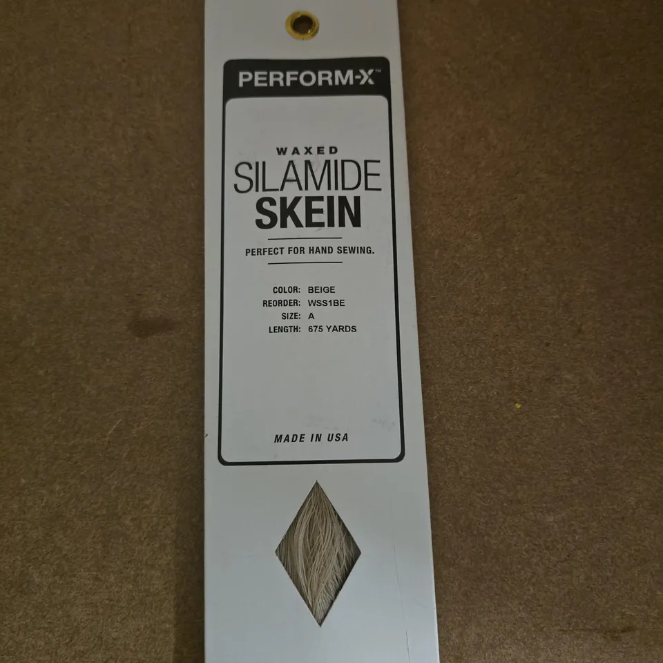 PERFORM-X WAXED SILAMIDE SKEIN – BEIGE (HAND SEWING THREAD)