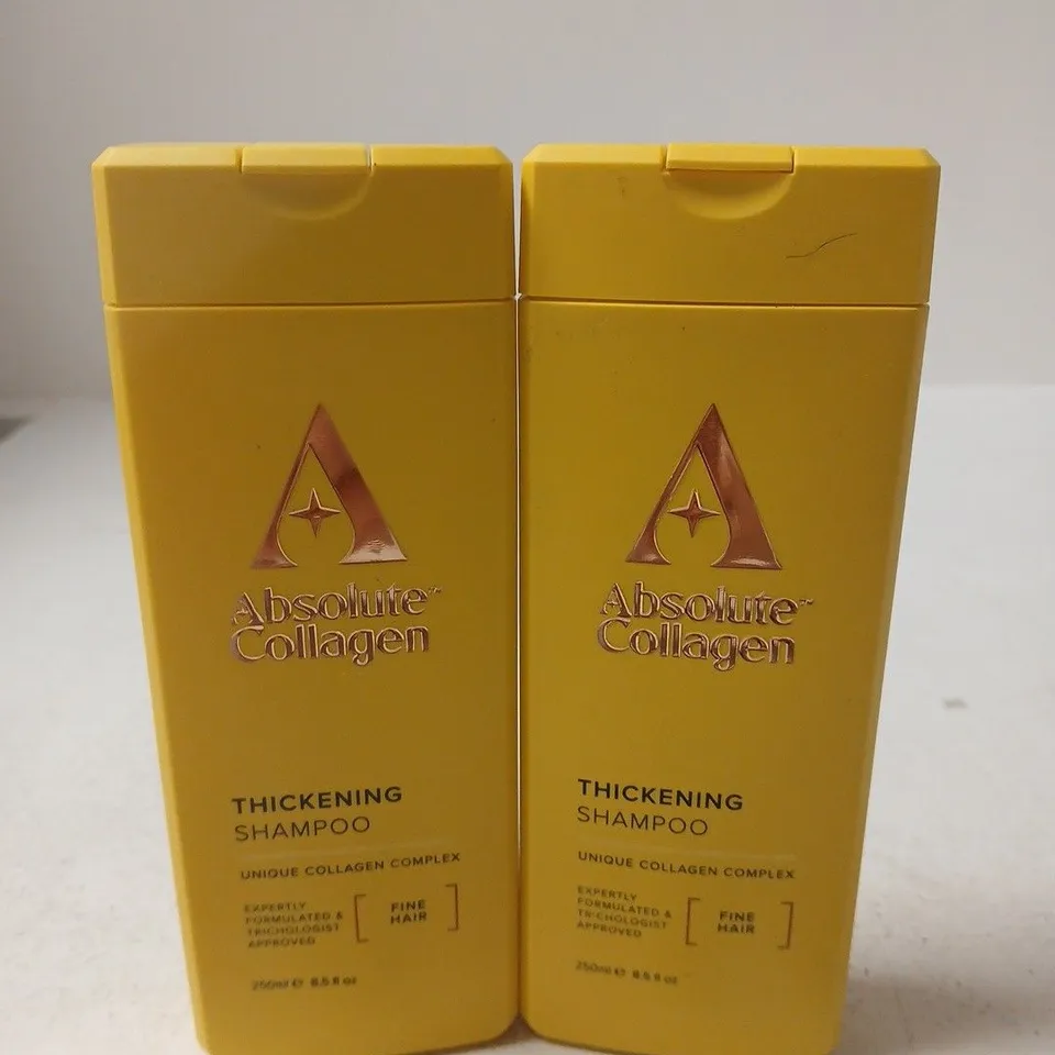 2 X 250ML ABSOLUTE COLLAGEN THICKENING SHAMPOO