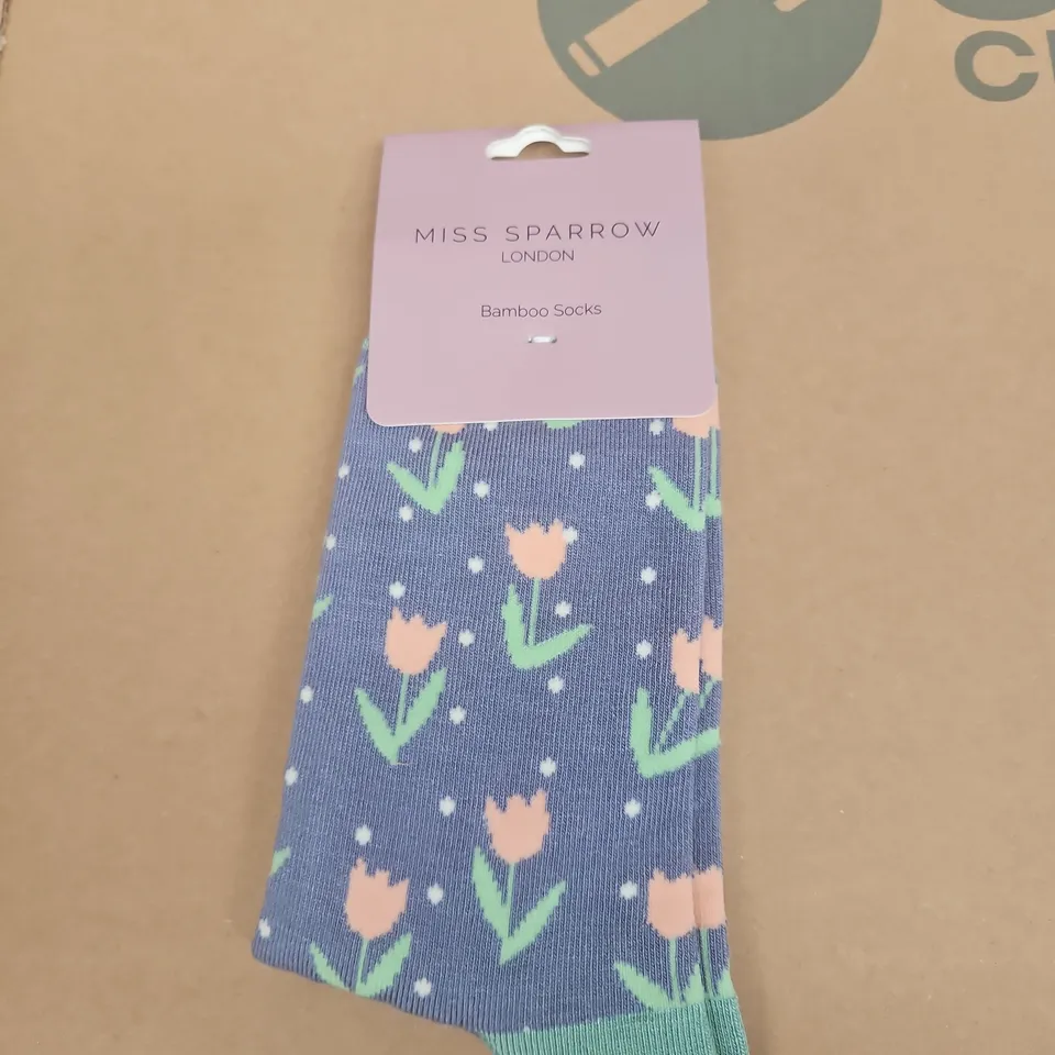 MISS SPARROW LONDON BAMBOO SOCKS – ONE SIZE (UK 3-7, EU 36-41)