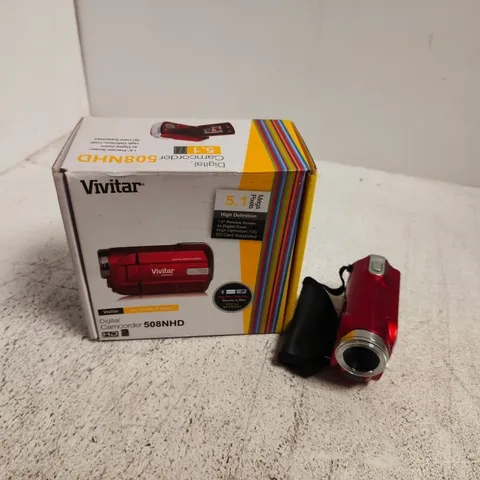 BOXED VIVITAR DIGITAL CAMCORDER 508NHD