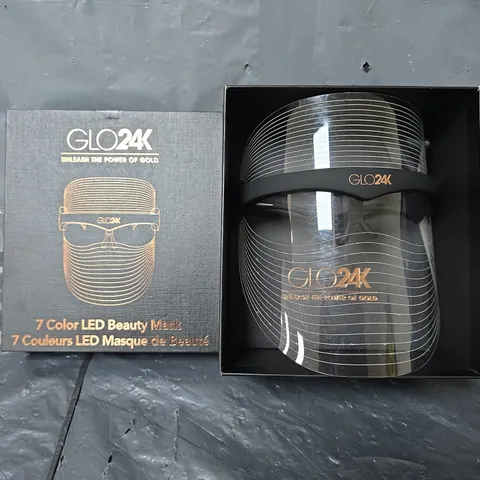 BOXED GLO24K 7 COLOUR LED BEAUTY MASK 