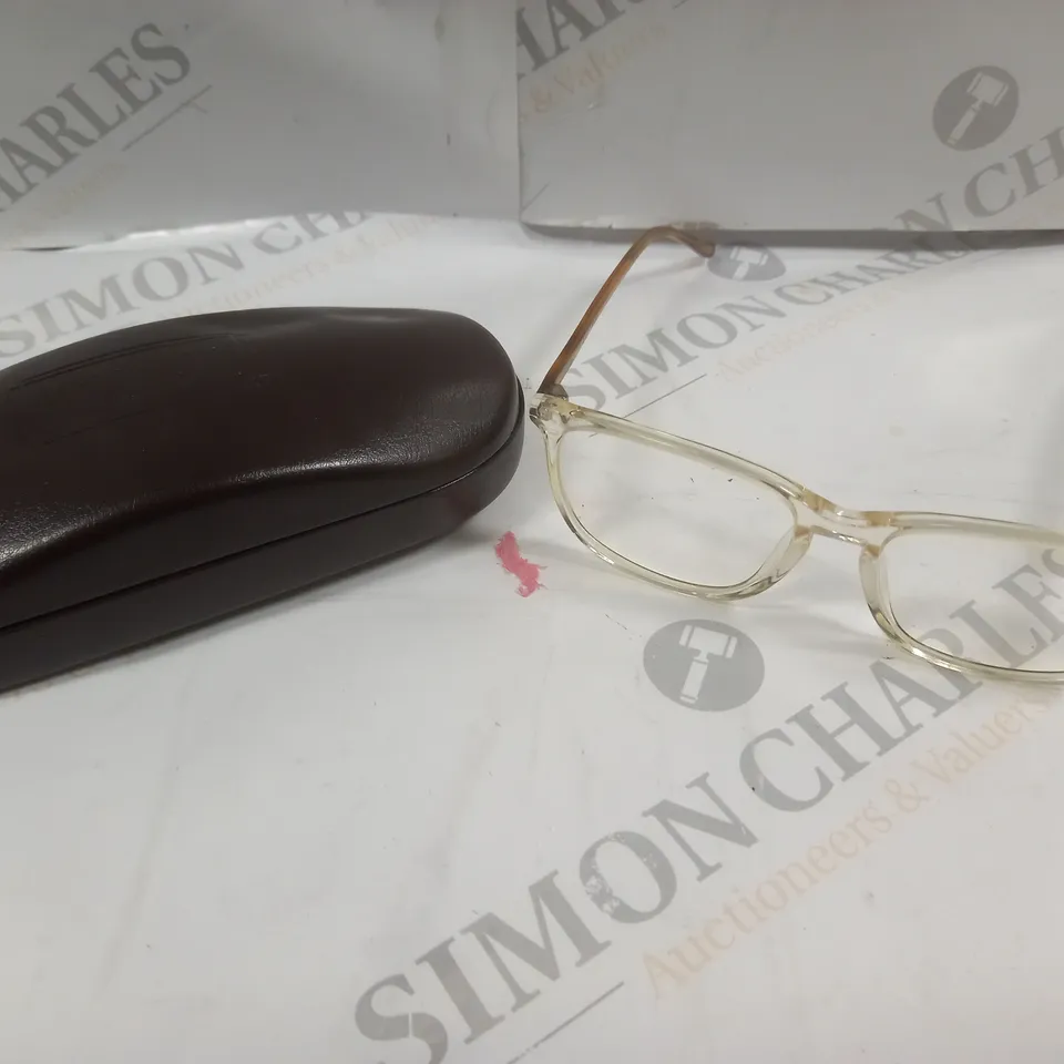 LONDON RETRO LUCAS CLEAR/BROWN PRESCRIPTION GLASSES 