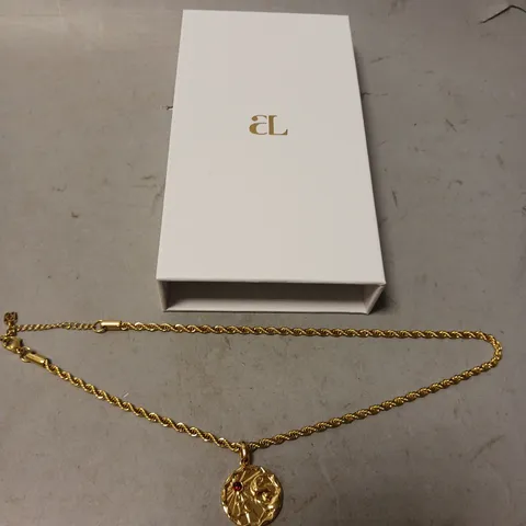 BOXED ABBOTTLYON GOLDEN K PENDANT NECKLACE