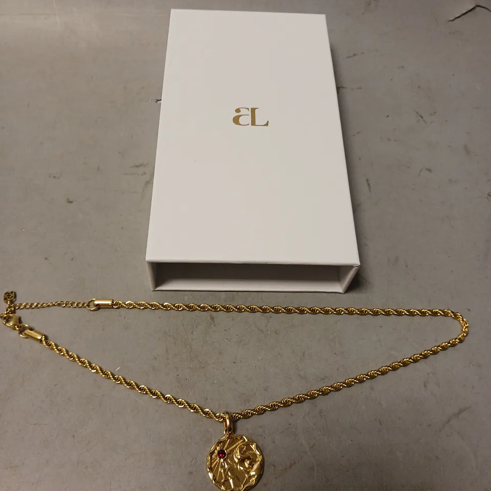 BOXED ABBOTTLYON GOLDEN K PENDANT NECKLACE 