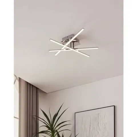 BOXED EGLO LASANA 1 LED CHROME CONTEMPORARY CEILING/WALL LIGHT