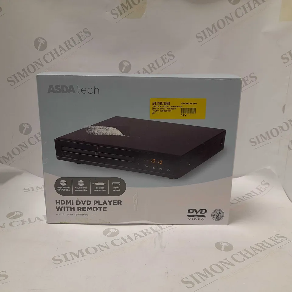 TECH HDMI DVD PLAYER WITH REMOTE