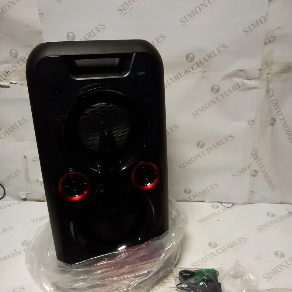 BLUETOOTH PARTY SPEAKER WITH LED LIGHTING - 3.5MM AUX INPUT