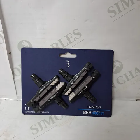 BBB TRISTOP CARTRIDGE V-BRAKE PADS TRIPLE COLOUR BBS-14T