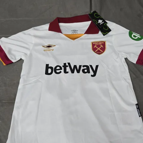 KIDS WEST HAM UNITED FC AWAY KIT - BOWEN 20 - SIZE 20