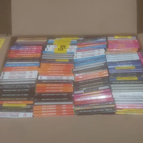 BOX OF APPROX 100 BRAND NEW MUSIC CDS TO INCLUDE;
