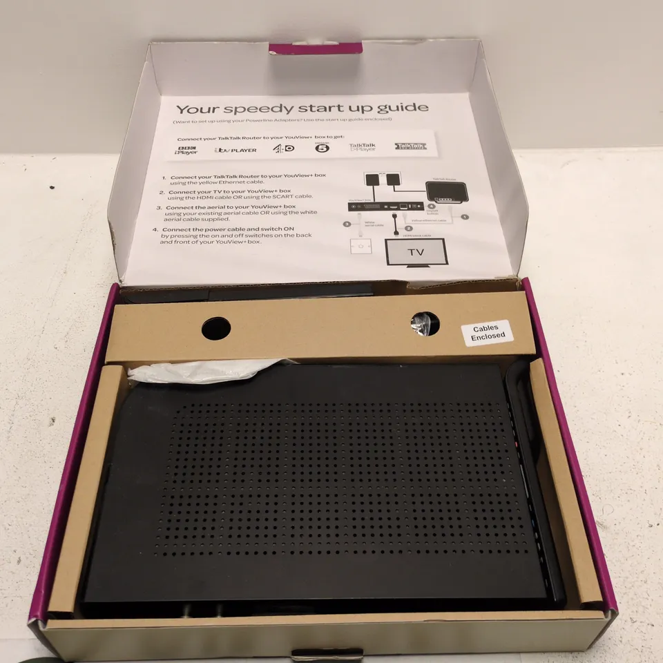 TALKTALK TV SET-TOP BOX (YOUVIEW) – BOXED, TALKTALK PLUS TV