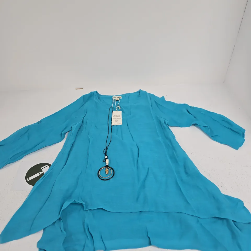 MUDFLOWER BLUE TUNIC DRESS – UK 10 (EU 38, US 6)
