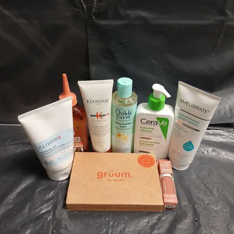 APPROXIMATEY 20 ASSORTED HEALTH AND BEAUTY PRODUCTS TO INCLUDE - CERAVE HYDRATING CLEANSER - AMELIORATE NOURISHING BODY WASH - ELF CAMO LIQUID BLUSH IN DUSTY ROSE - ETC