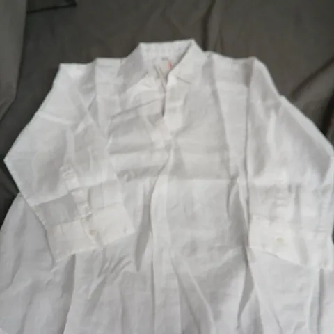 UNIQLO WOMEN'S PREMIUM LINEN SHIRT – WHITE – XS 