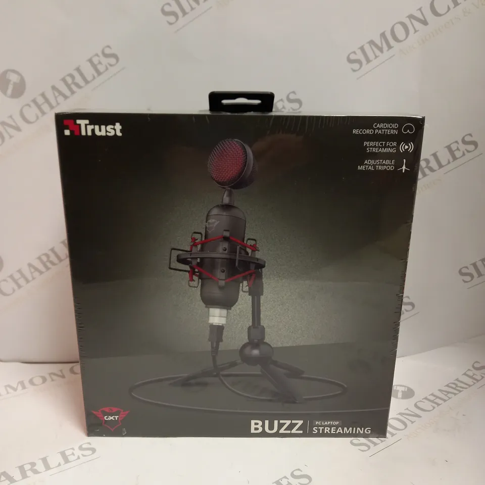 BOXED SEALED TRUST BUZZ STREAMING MICROPHONE 