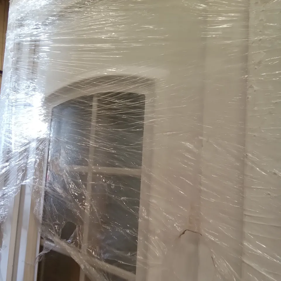 PACKAGED 2055MM X 920MM PVCU 2 PANNEL GEORGIAN GLAZED FRONT DOOR