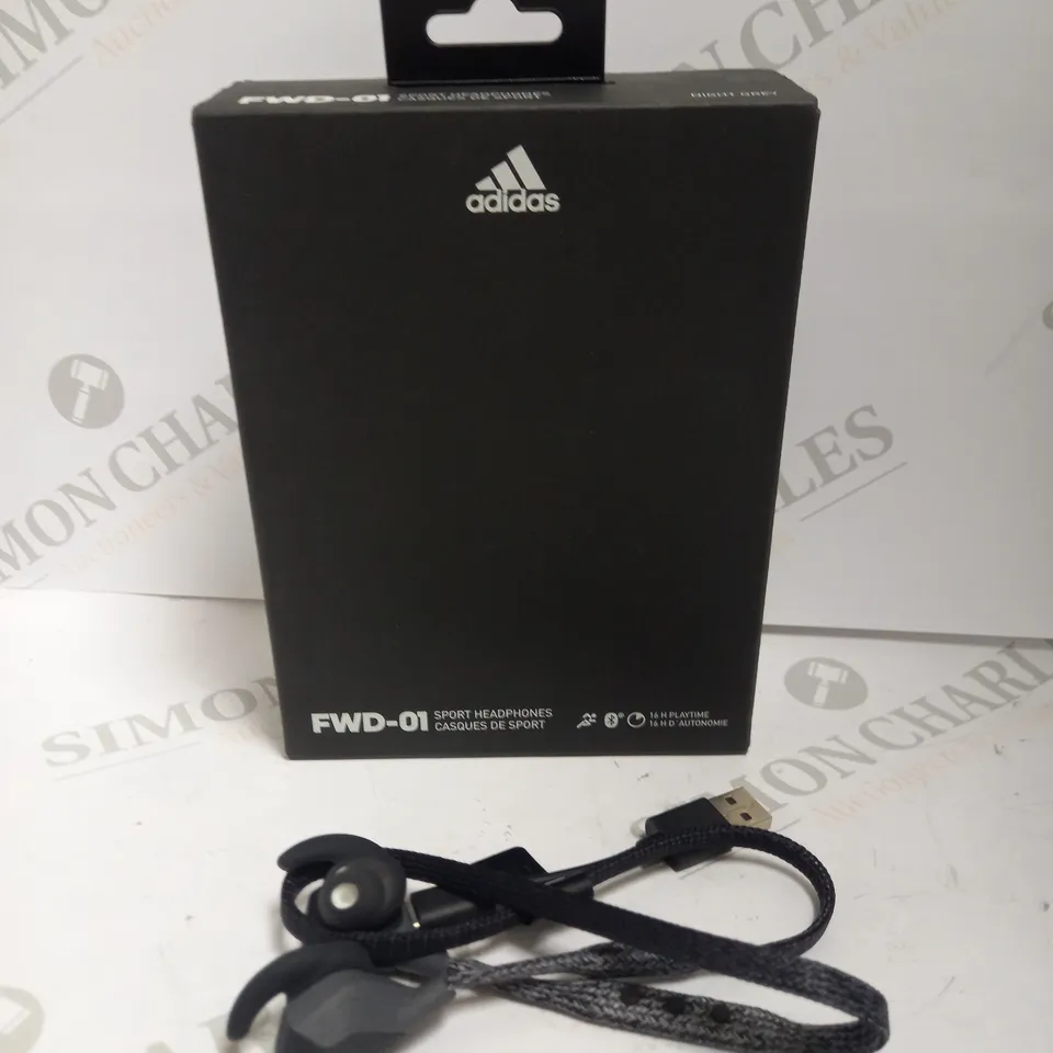 ADIDAS FWD-01 BLUETOOTH SPORT HEADPHONES - GREY