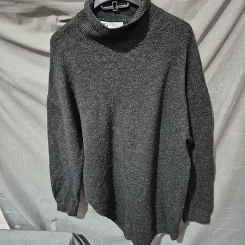 ZARA DARK GREY KNIT JUMPER – SIZE L (EU L, US L)