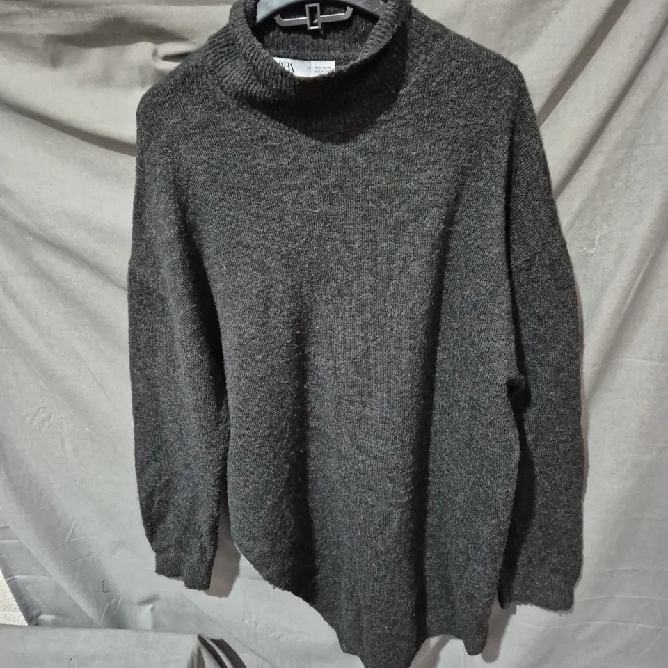 ZARA DARK GREY KNIT JUMPER – SIZE L (EU L, US L)