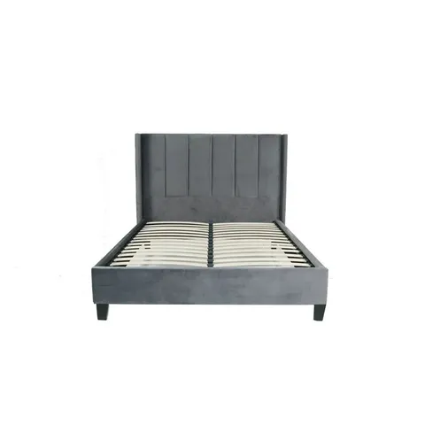 BOXED VELVA UPHOLSTERED 5FT KING BED FRAME (3 BOXES)